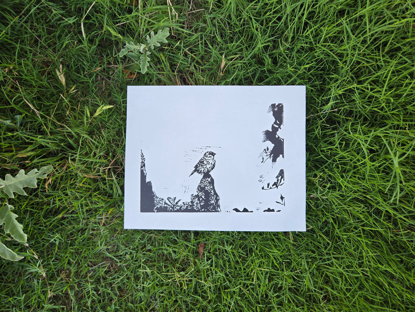 "Hope" - 8x10 inch Linocut Print