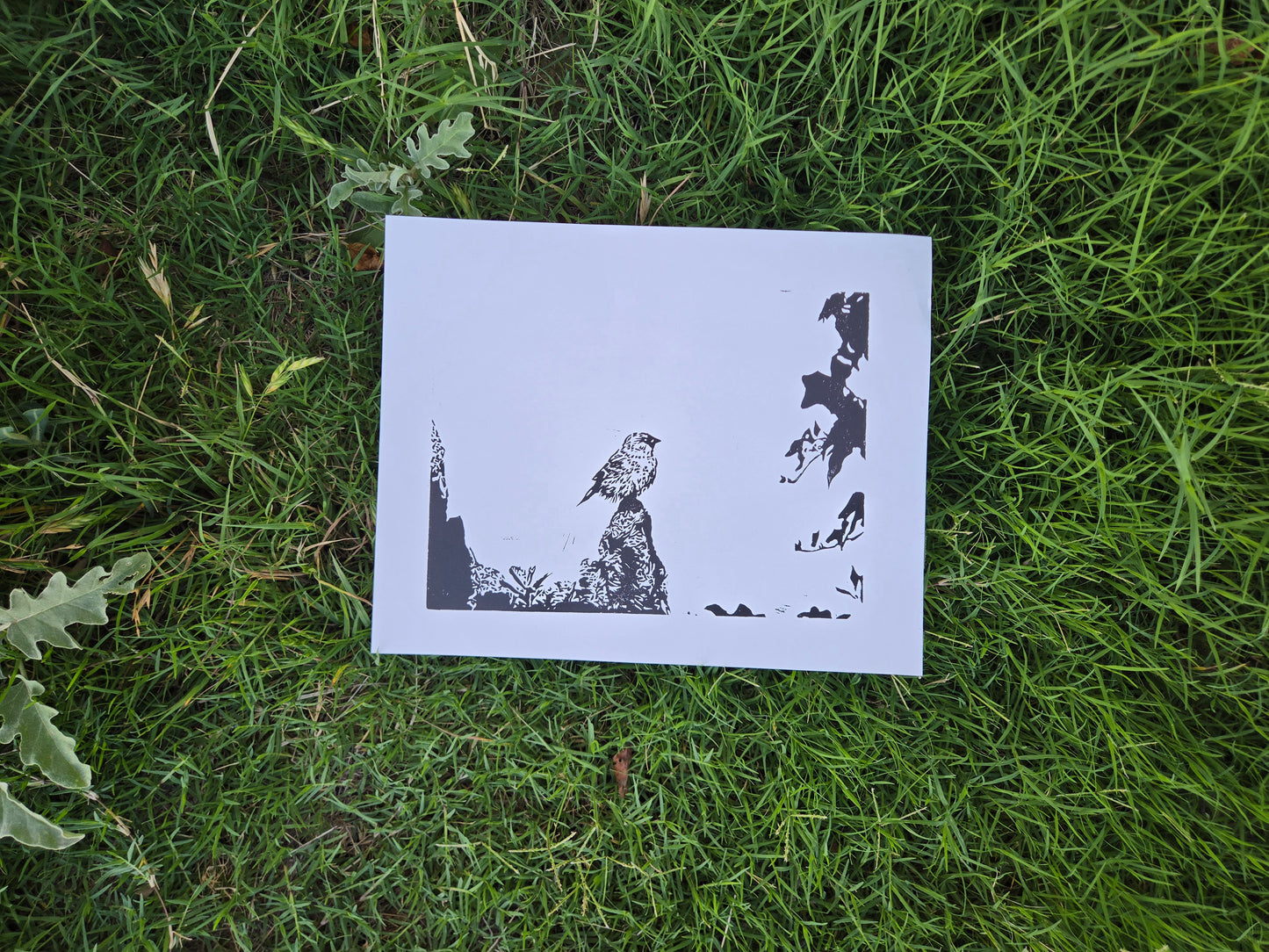 "Hope" - 8x10 inch Linocut Print