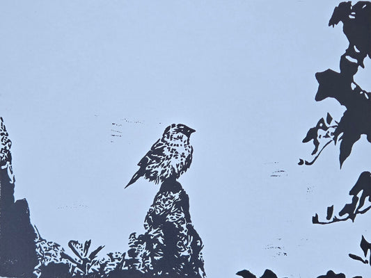 "Hope" - 8x10 inch Linocut Print